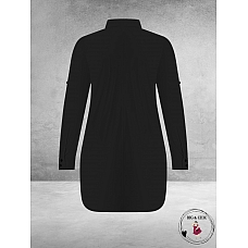 PLUS BASICS Blouse Long Light Black